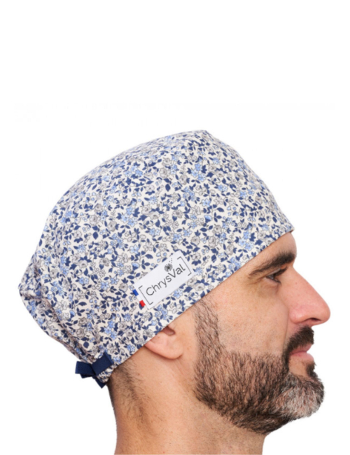 “Lilou” Covering Medical Scrub Cap – 100% Cotton – CHRYSVAL MADE IN FRANCE (211-1293)