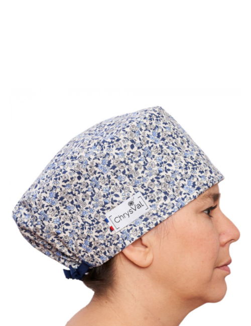 Calot médical couvrant "Lilou" 100% coton CHRYSVAL MADE IN FRANCE (211-1293)