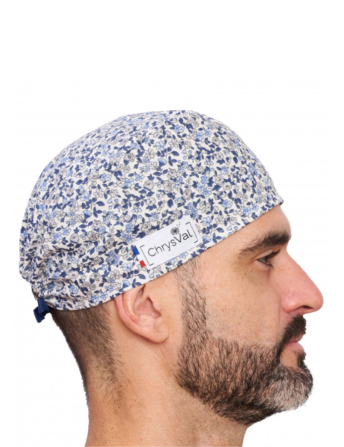 “Lilou” Short Medical Scrub Cap – 100% Cotton – CHRYSVAL MADE IN FRANCE (211-1293)