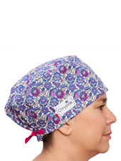 “Lyo” Covering Medical Scrub Cap – 100% Cotton – CHRYSVAL MADE IN FRANCE (211-1299)