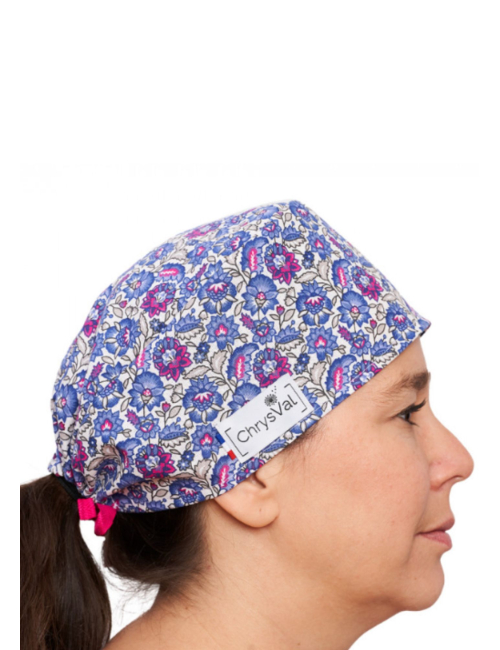 “Lyo” Short Medical Scrub Cap – 100% Cotton – CHRYSVAL MADE IN FRANCE (211-1300)