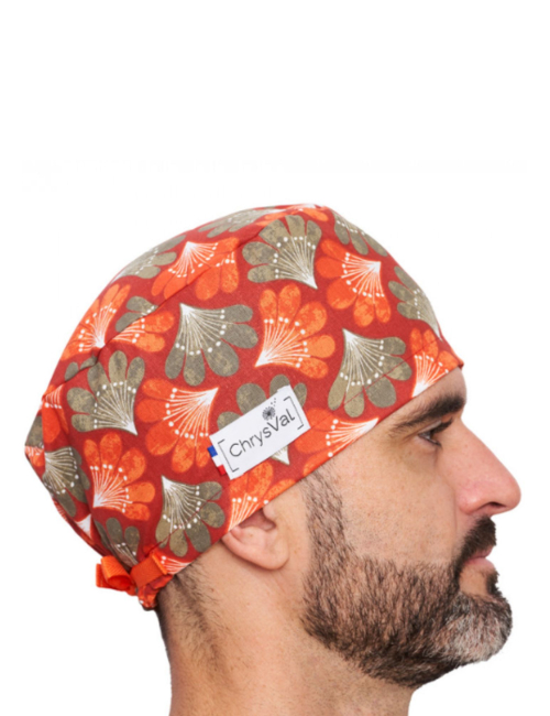 Gorro médico cubriente “Azalée” – 100% algodón – CHRYSVAL HECHO EN FRANCIA (211-1303)