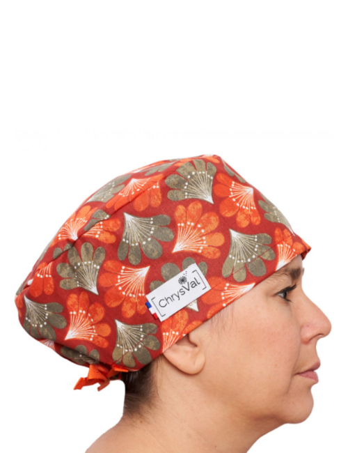Gorro médico cubriente “Azalée” – 100% algodón – CHRYSVAL HECHO EN FRANCIA (211-1303)