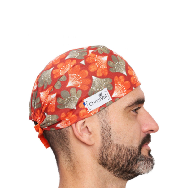 “Lyo” Short Medical Scrub Cap – 100% Cotton – CHRYSVAL MADE IN FRANCE (211-1300)
