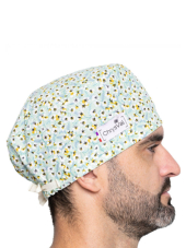 Gorro médico cubriente “Azalée” – 100% algodón – CHRYSVAL HECHO EN FRANCIA (211-1303)