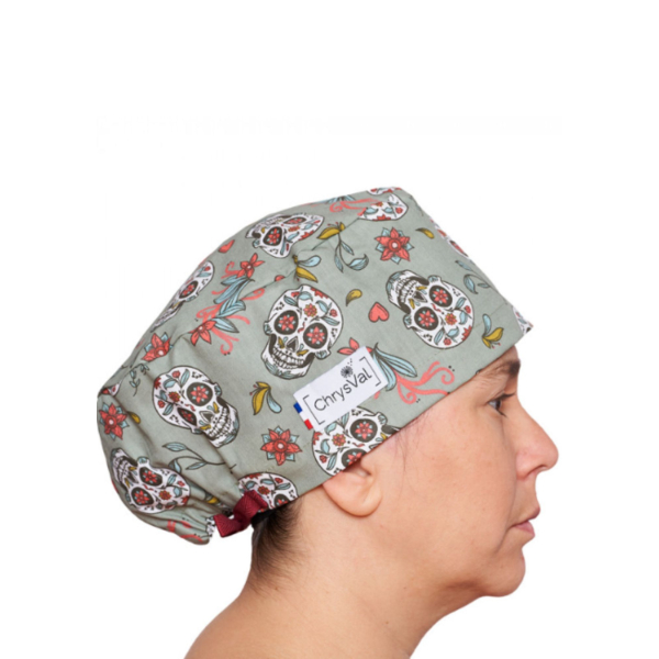 Calot médical couvrant "Calavera" 100% coton CHRYSVAL MADE IN FRANCE (211-1124)