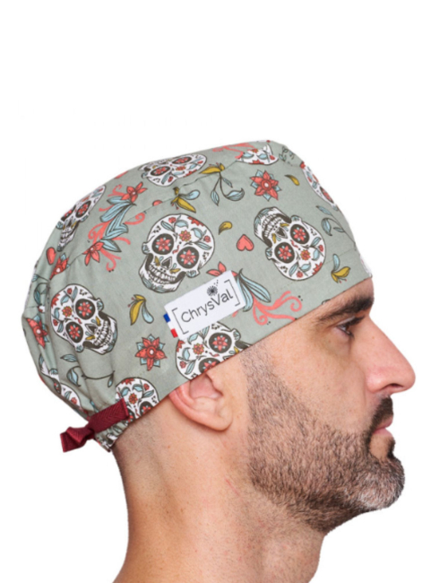 Gorro médico cubriente “Calavera” – 100% algodón – CHRYSVAL HECHO EN FRANCIA (211-1124)