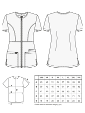 Blouse médicale 7DAYS FEMME STRETCH TENCEL "LAVAL"