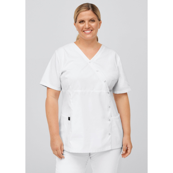 Blouse médicale à boutonnière asymétrique 7DAYS femme "LYON"