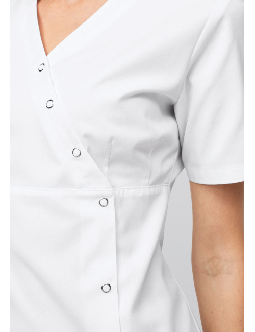 Blouse médicale à boutonnière asymétrique 7DAYS femme "LYON"