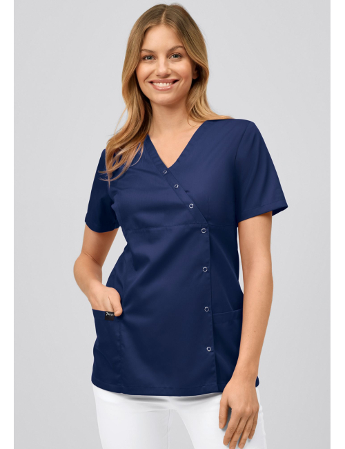 Blouse médicale à boutonnière asymétrique 7DAYS femme "LYON"