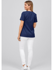 Blouse médicale à boutonnière asymétrique 7DAYS femme "LYON"