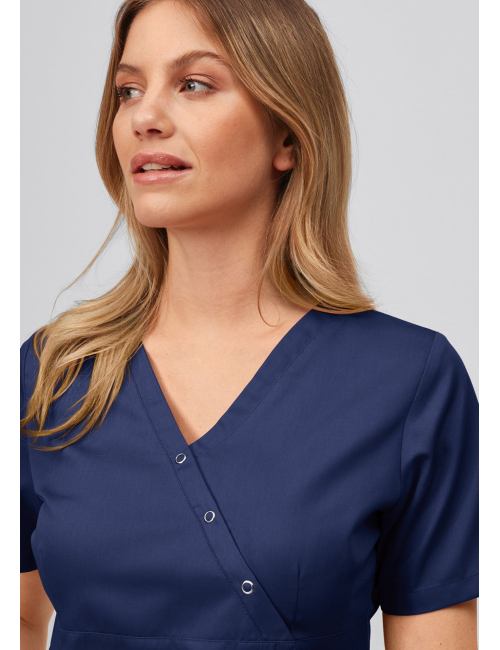 Blouse médicale à boutonnière asymétrique 7DAYS femme "LYON"