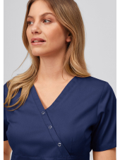 Blouse médicale à boutonnière asymétrique 7DAYS femme "LYON"