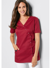 Blouse médicale à boutonnière asymétrique 7DAYS femme "LYON"