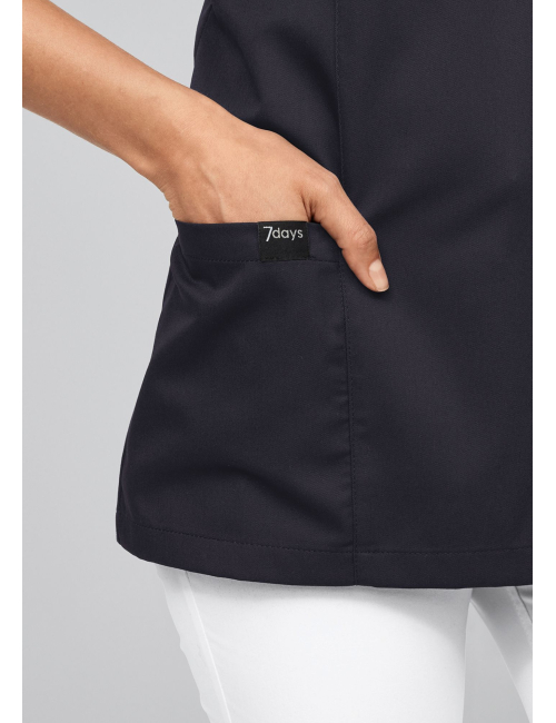 Blouse médicale à boutonnière asymétrique 7DAYS femme "LYON"