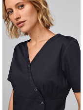 Blouse médicale à boutonnière asymétrique 7DAYS femme "LYON"