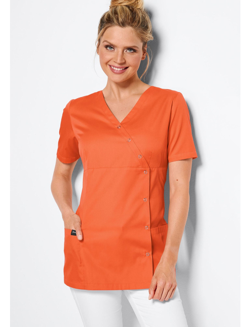 Blouse médicale à boutonnière asymétrique 7DAYS femme "LYON"