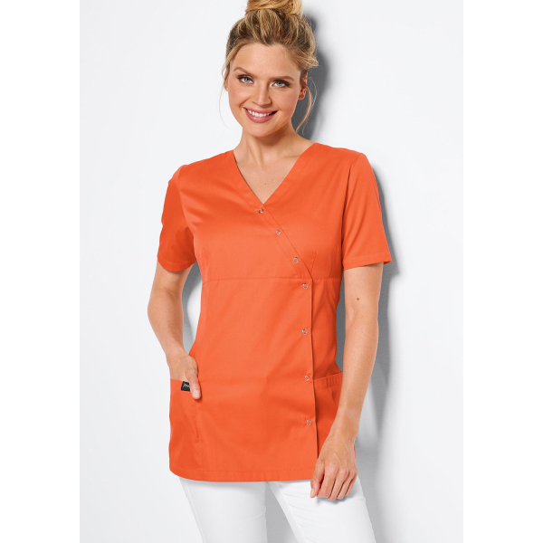 Blouse médicale à boutonnière asymétrique 7DAYS femme "LYON"