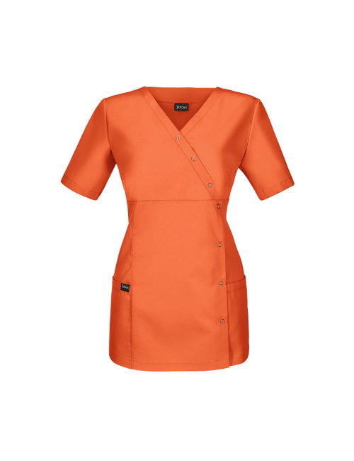 Blouse médicale à boutonnière asymétrique 7DAYS femme "LYON"
