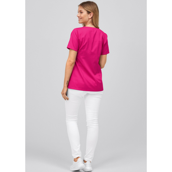Blouse médicale à boutonnière asymétrique 7DAYS femme "LYON"