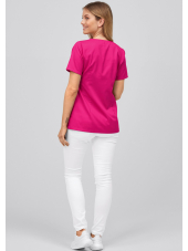 Blouse médicale à boutonnière asymétrique 7DAYS femme "LYON"