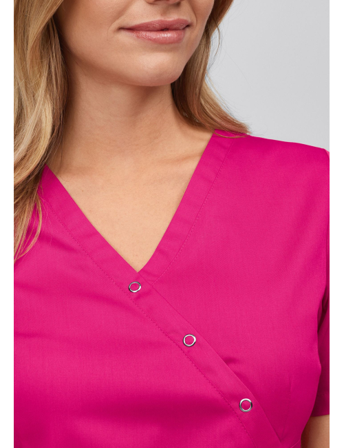 Blouse médicale à boutonnière asymétrique 7DAYS femme "LYON"