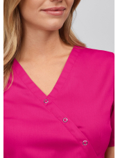 Blouse médicale à boutonnière asymétrique 7DAYS femme "LYON"