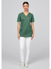 Blouse médicale à boutonnière asymétrique 7DAYS femme "LYON"