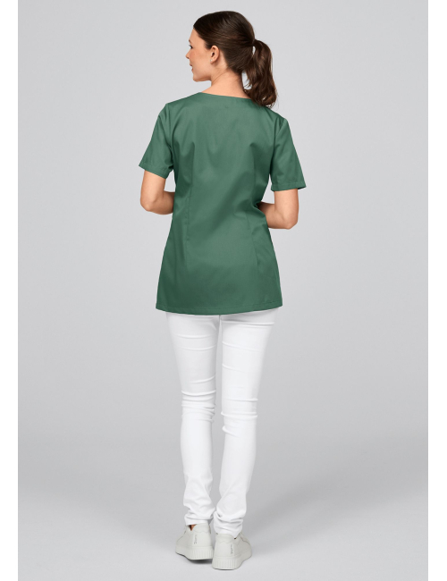 Blouse médicale à boutonnière asymétrique 7DAYS femme "LYON"