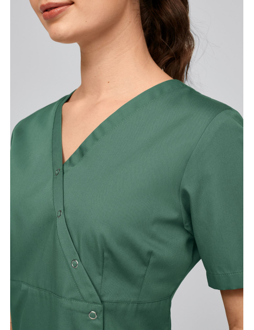 Blouse médicale à boutonnière asymétrique 7DAYS femme "LYON"
