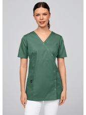 Blouse médicale à boutonnière asymétrique 7DAYS femme "LYON"