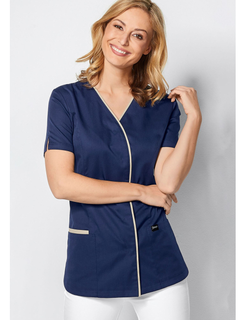 Blouse médicale à boutonnage à pressions dissimulées 7DAYS femme "PARIS"