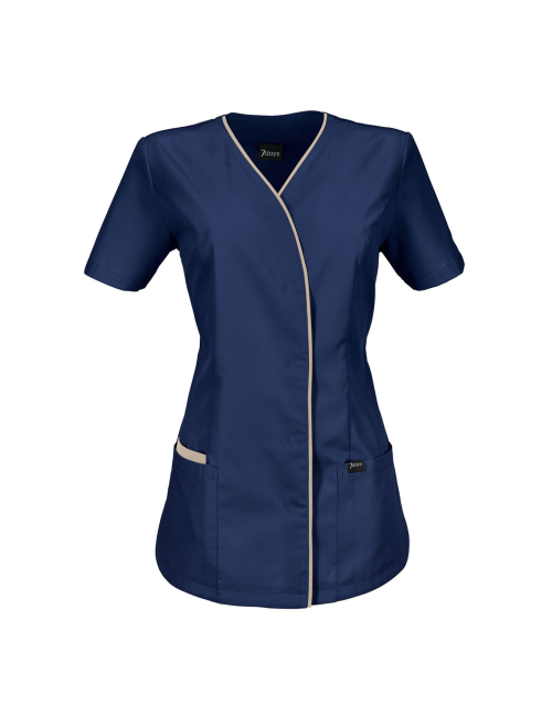 Blouse médicale à boutonnage à pressions dissimulées 7DAYS femme "PARIS"