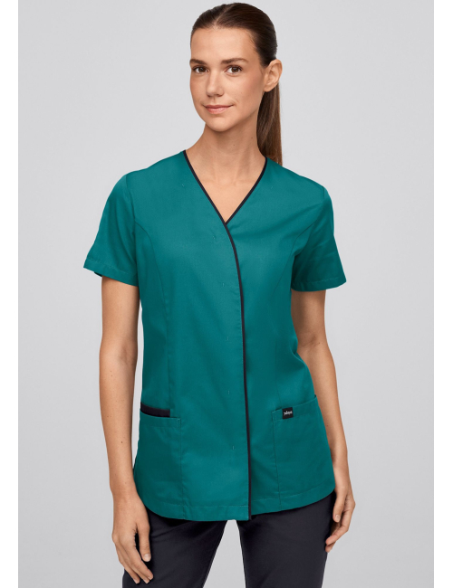 Blouse médicale à boutonnage à pressions dissimulées 7DAYS femme "PARIS"