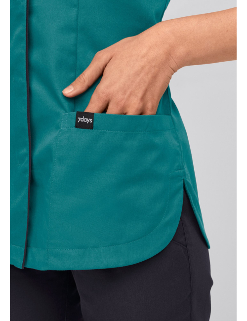 Blouse médicale à boutonnage à pressions dissimulées 7DAYS femme "PARIS"