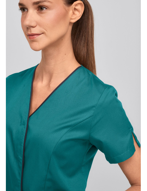 Blouse médicale à boutonnage à pressions dissimulées 7DAYS femme "PARIS"