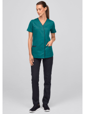 Blouse médicale à boutonnage à pressions dissimulées 7DAYS femme "PARIS"