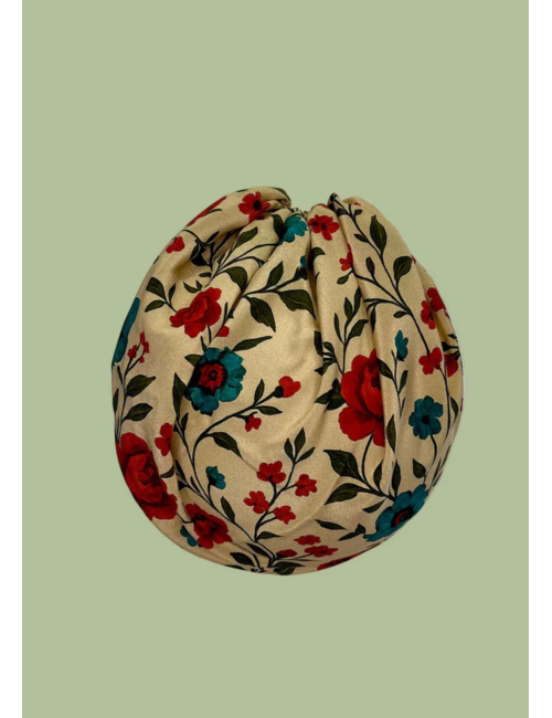 MEDISILK 100% Silk Scrub Cap – Made in France – Thorny Roses Pattern (215-003)