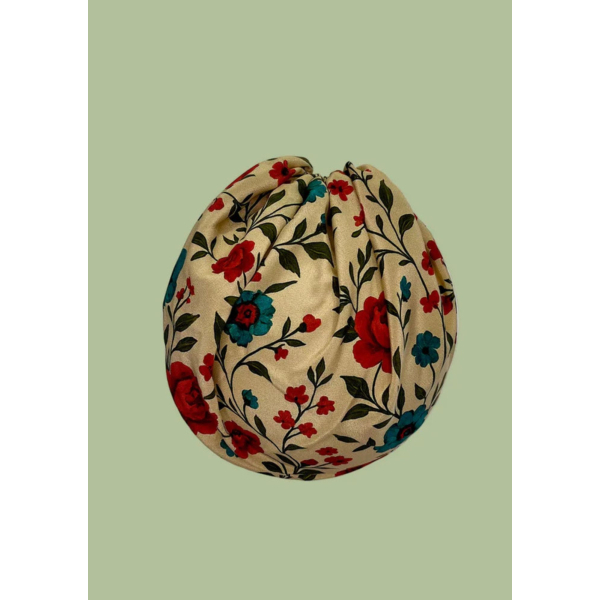 MEDISILK 100% Silk Scrub Cap – Made in France – Thorny Roses Pattern (215-003)
