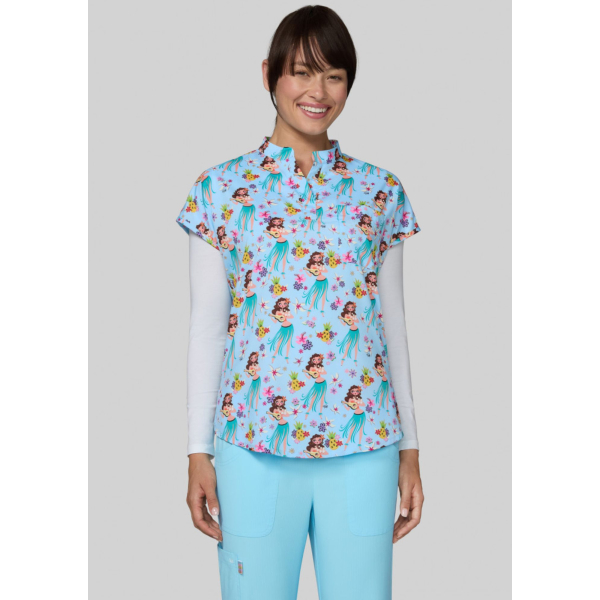 Blouse médicale originale femme "Ari Top Hula Honey" (1093PRA)