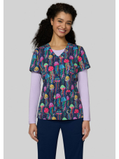 Blouse médicale originale femme "Jellyfish Eyes" (384PRA-JLY)