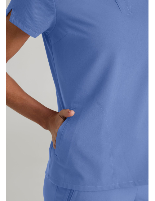 Women's "Avery" Medical Scrub Top - Grey's Anatomy Stretch (GRST230)