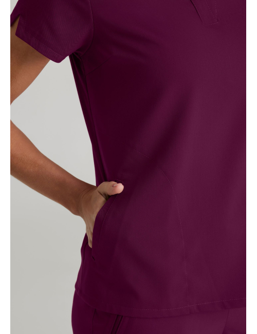 Blusa médica "Avery" para mujer - Grey's Anatomy Stretch (GRST230)