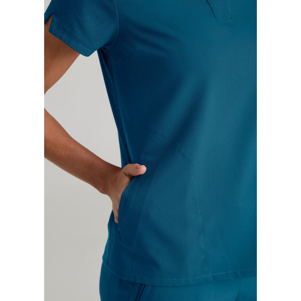 Blusa médica "Avery" para mujer - Grey's Anatomy Stretch (GRST230)