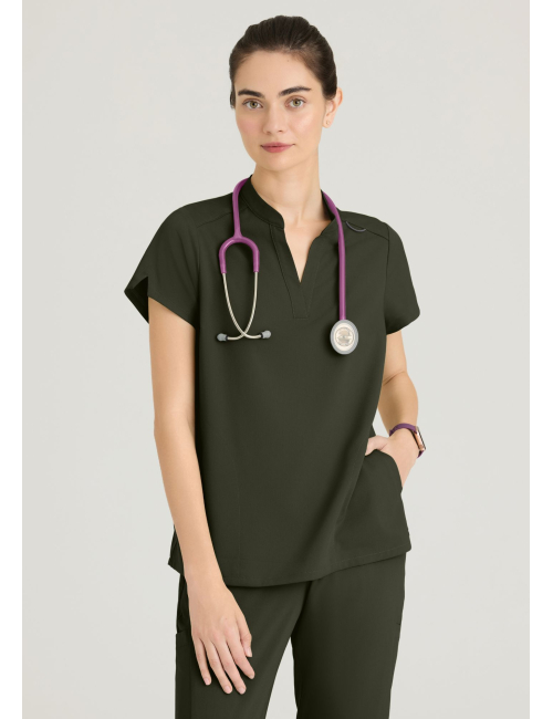 Blusa médica "Avery" para mujer - Grey's Anatomy Stretch (GRST230)