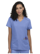 Blouse médicale Femme Koi "Cardi", 3 poches, collection Cureology (C101)