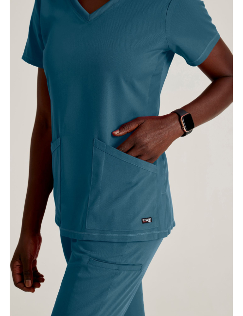 Blusa médica para mujer - Grey's Anatomy Stretch (GRST011)