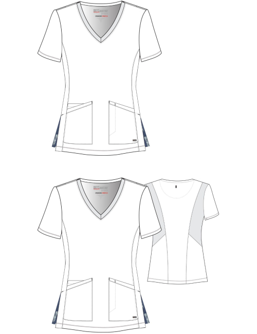 Blusa médica para mujer - Grey's Anatomy Stretch (GRST011)