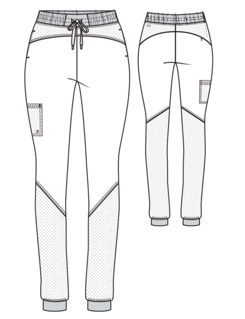 Pantalon médical Femme , "Barco One" jogger, 3 poches (BOP513)